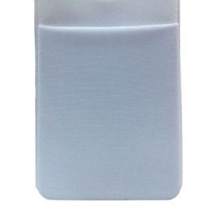 NEW - White Elastic Cell Phone Card Holder